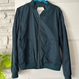 Hei Hei Anthropologie satin bomber zipper jacket
